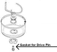 Bottom Drive Stainless Steel Bowl Pin Gasket