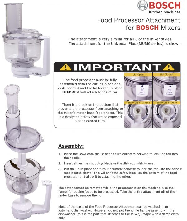 Bosch Food Processor Attachment – Bosch USA