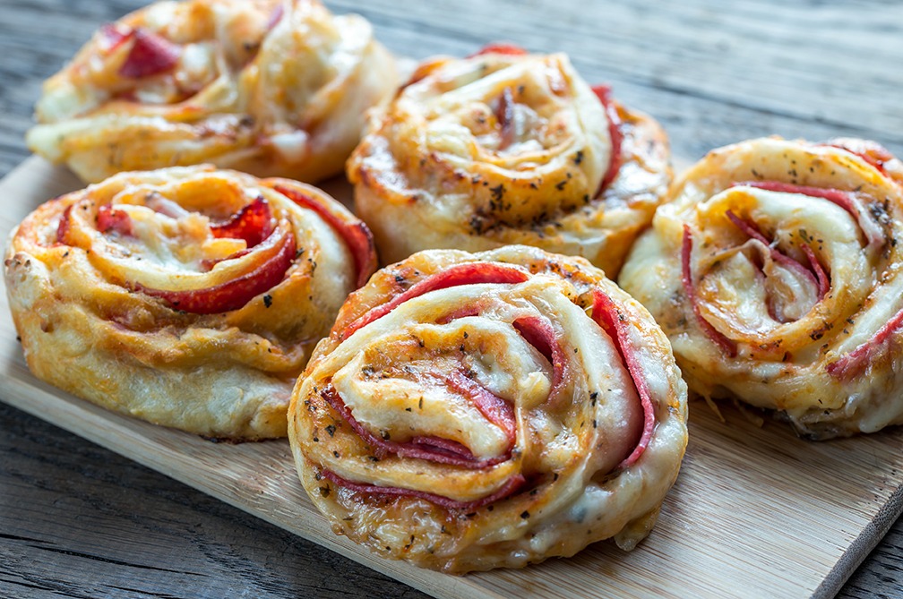 Ham and Cheese or Pizza Roll-Ups