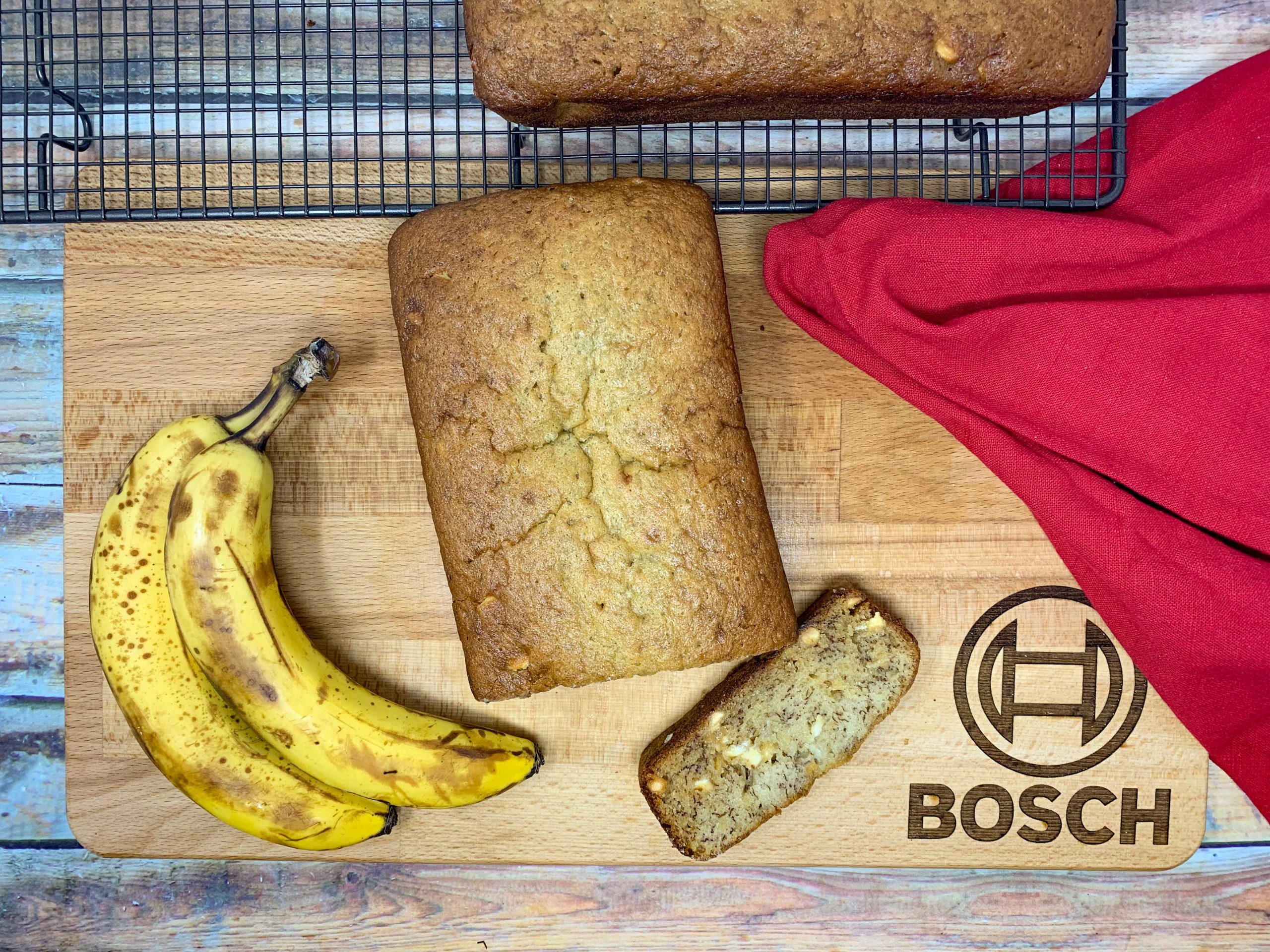 Banana Bread Loaf and Slice