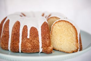 Vanilla Bundt Cake and Slice