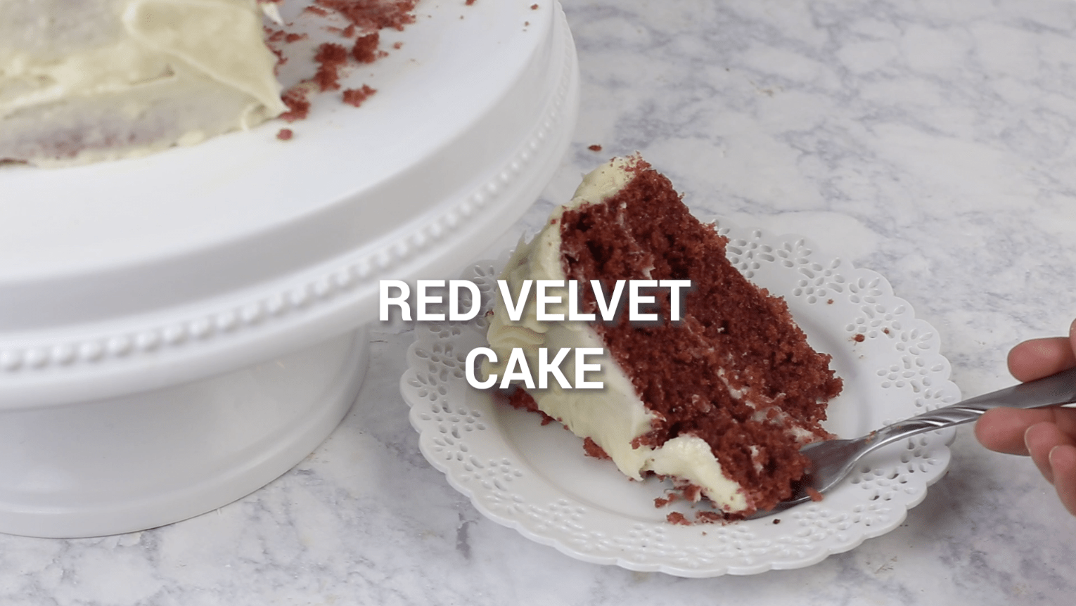 Slice of Red Velvet Cake