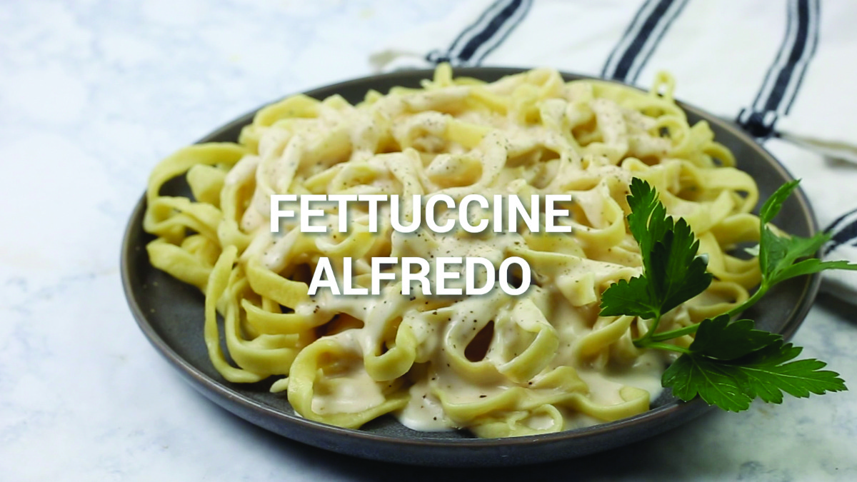 Fettuccine Alfredo Plate