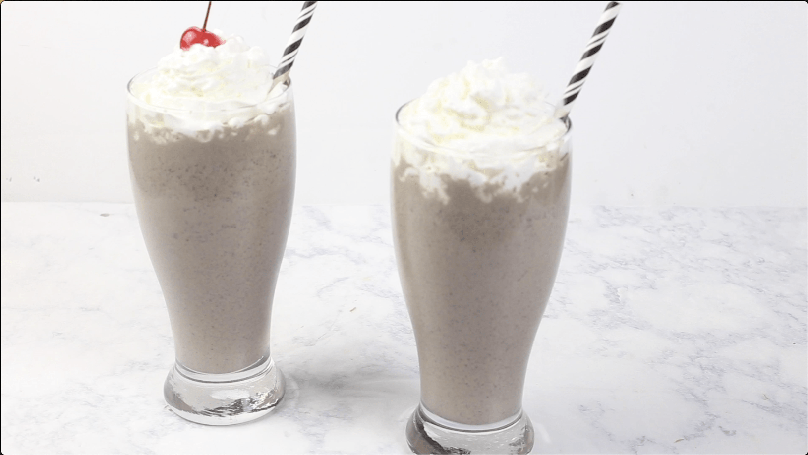 Glasses of Grasshopper Shake