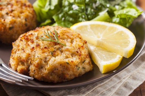 Crab Cake with Lemons