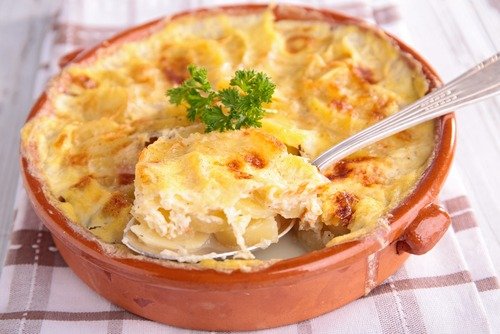 Bowl of Gratin Potatoes