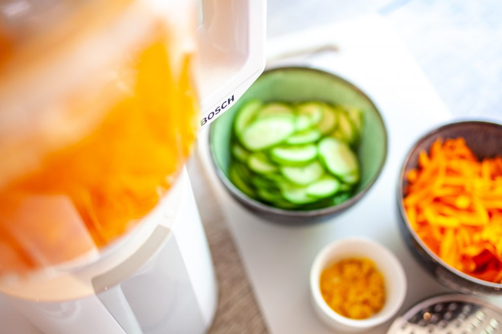 Top-Down View of Food Processor