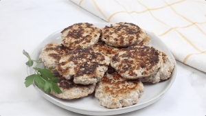 Plated Breakfast Sausage Patties