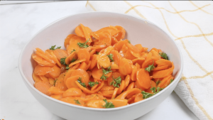 Bowl of Glazed Carrots