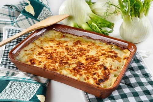 Pan of Fennel Gratin