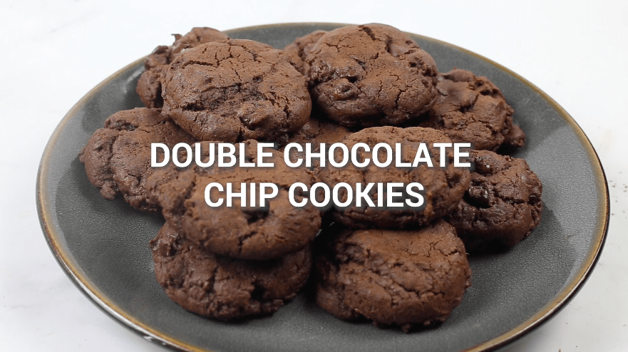 Double chocolate chip cookies