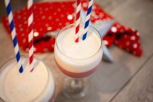 Strawberry Banana 4th of July Smoothie