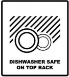 Dishwasher safe on top rack