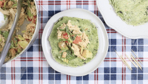 spinach tortillas on a plate