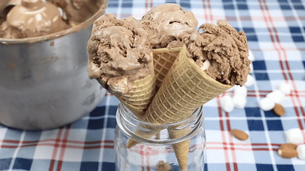 Rocky road ice cream